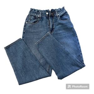 VIGOSS Women's High Rise Baggy Blue Jeans in Size 28